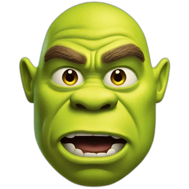 Shrek angry emoji