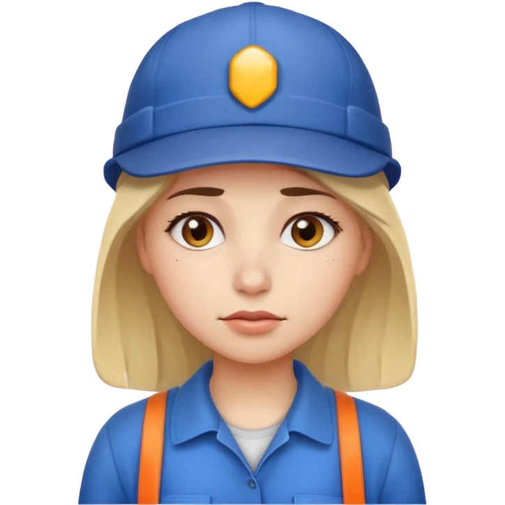 Female tech developer going back to work after christmas holidays, looking tired and wearing a cap emoji