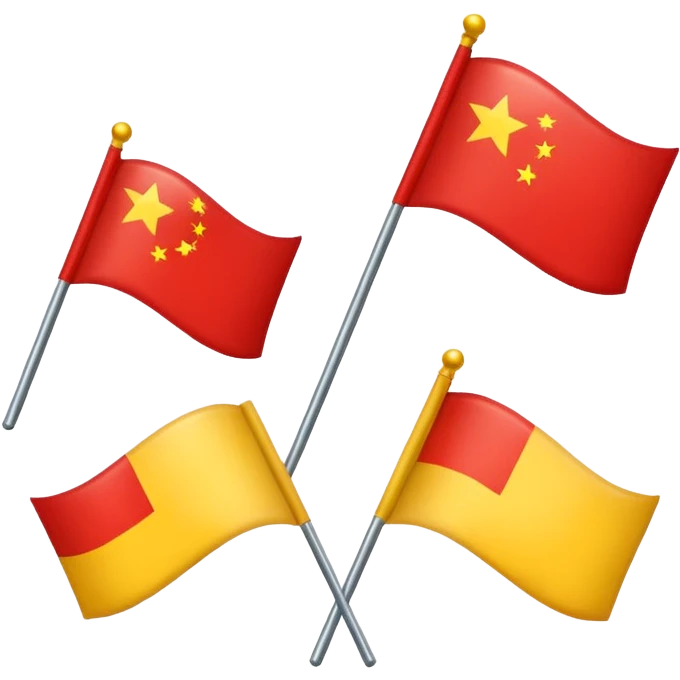 Top and bottom red...in middle yellow....flag emoji