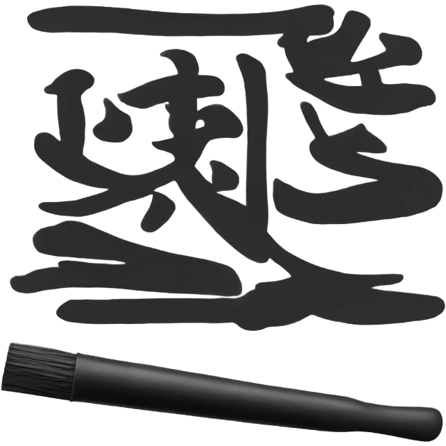 sumi ink stick emoji