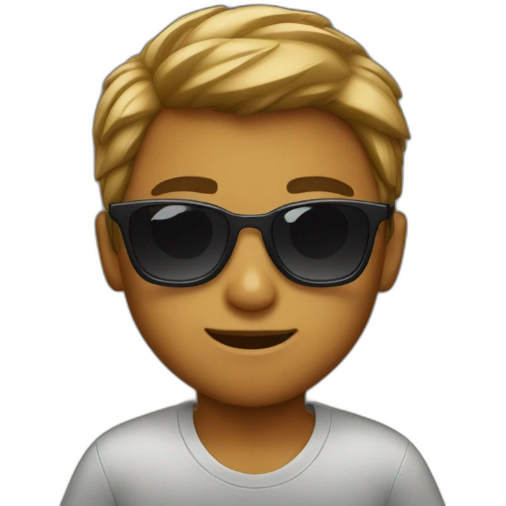 Boy wearing sunglasses emoji