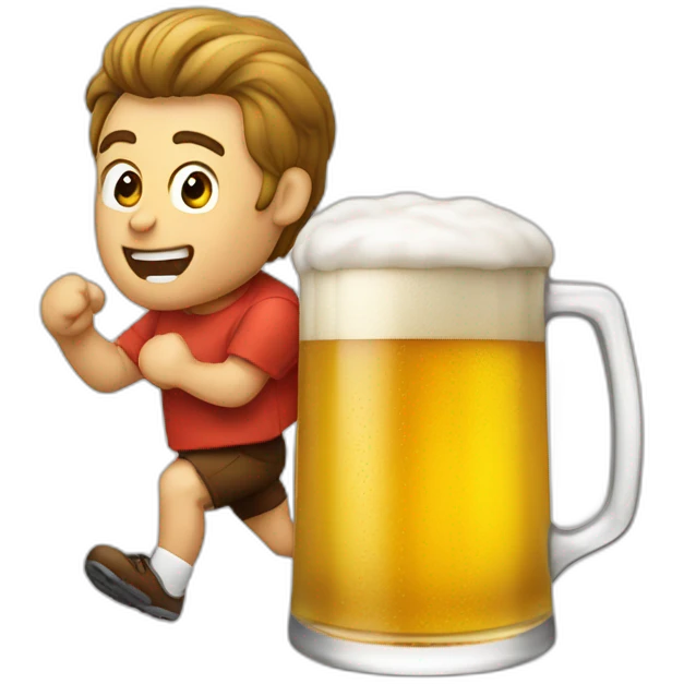 Run bière emoji