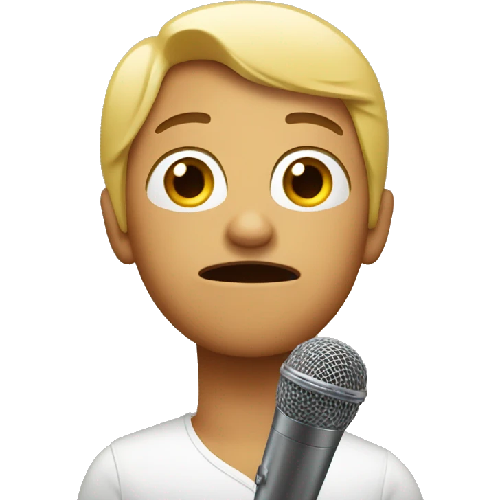 singing with eyes closed emoji