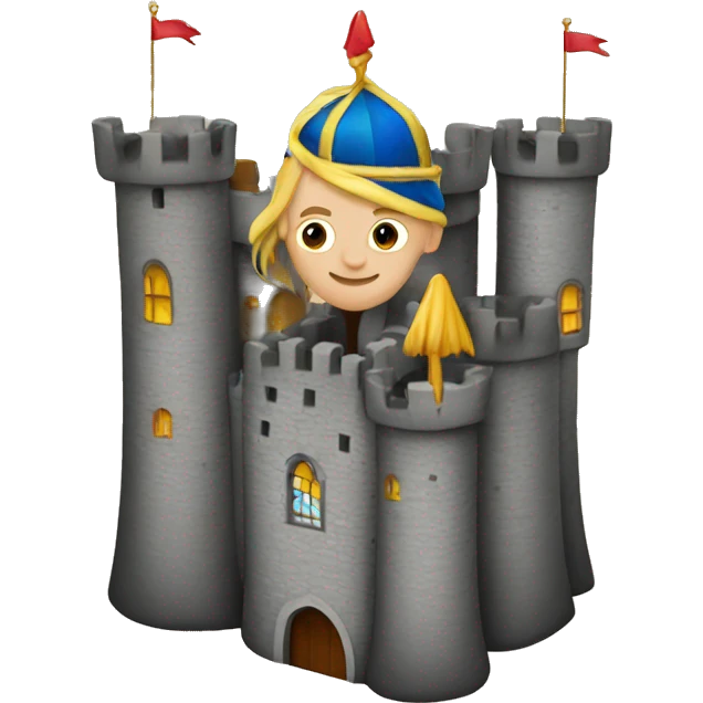 Castle with prince emoji