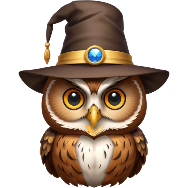 Owl with magician’s hat
 emoji