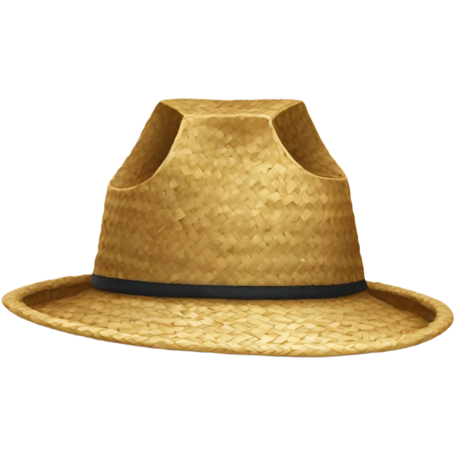 Chinese straw hat emoji