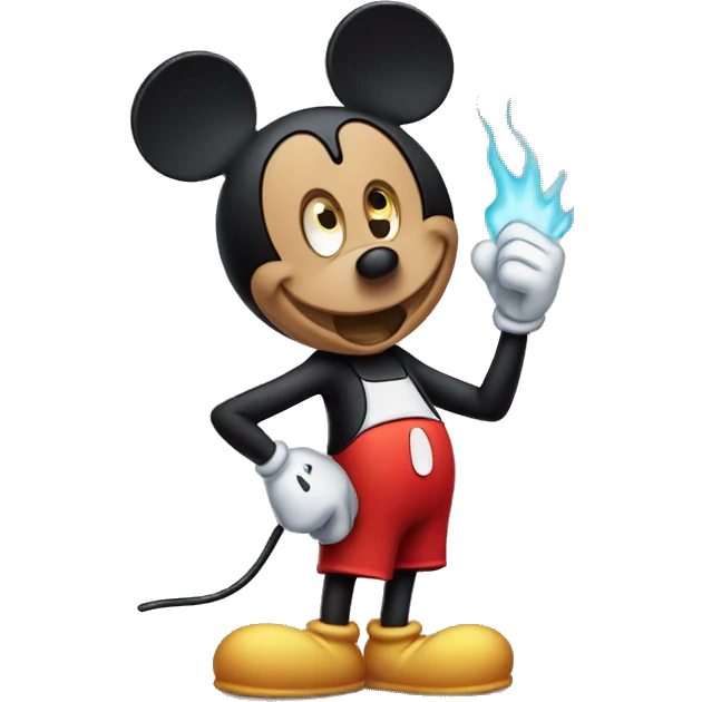 Overheated Mickey mouse emoji