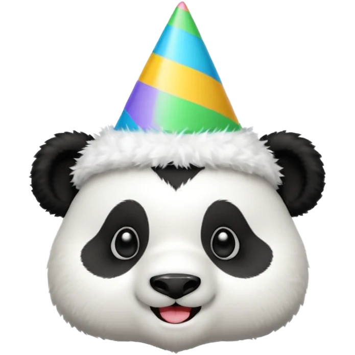 Panda with party hat emoji