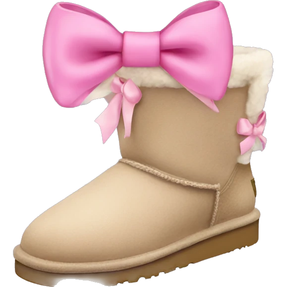 Ugg with a pink bow emoji