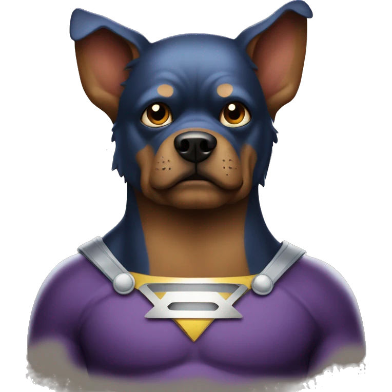 dogman a super hero emoji