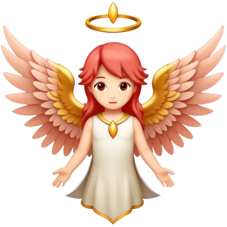 6 winged seraphim light red emoji