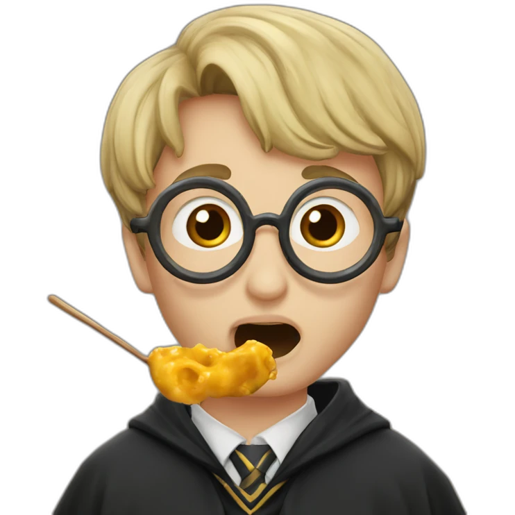 Harry Potter qui mange une sucette emoji