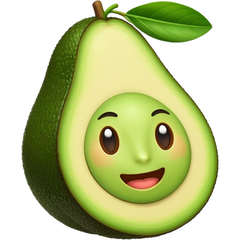 3D emoji, emoji de um abacate lindo emoji