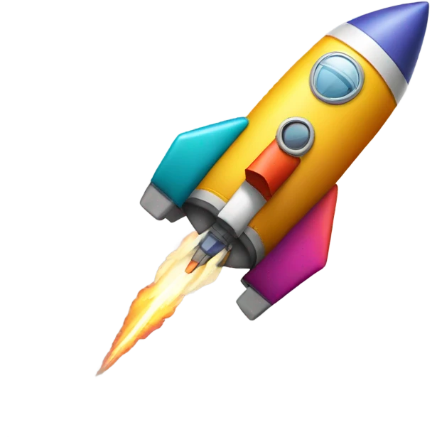 Rocket with Suitcase emoji