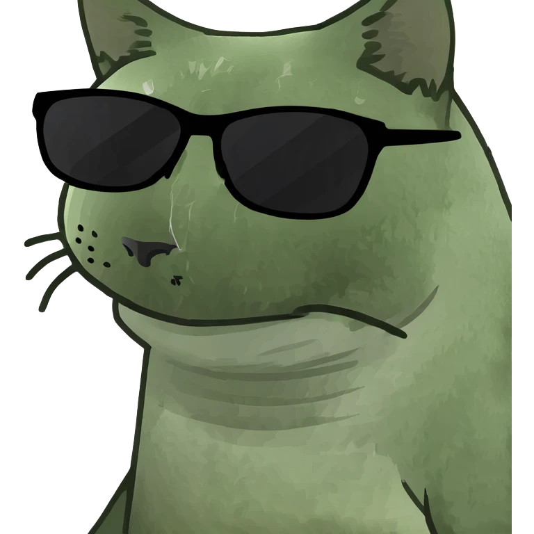 Cat with sunglasses emoji