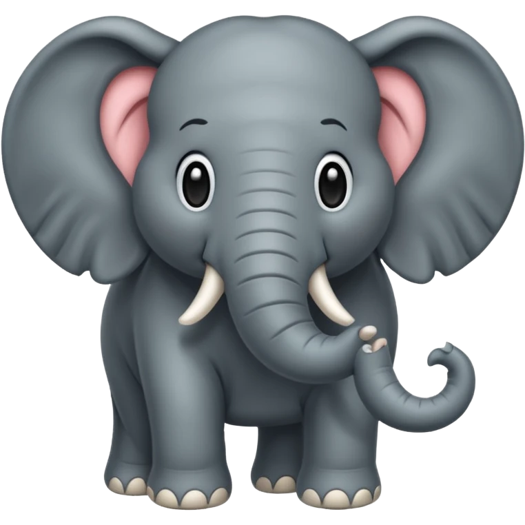  long haired elephant emoji