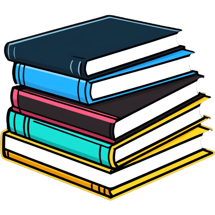 3 books emoji