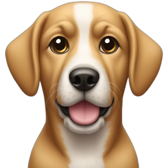 Chien sur chat emoji