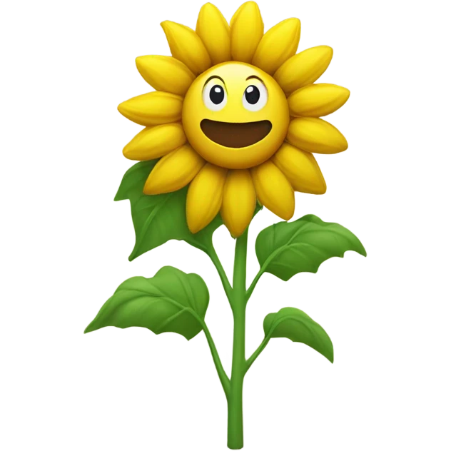 Smiling sunflower  emoji