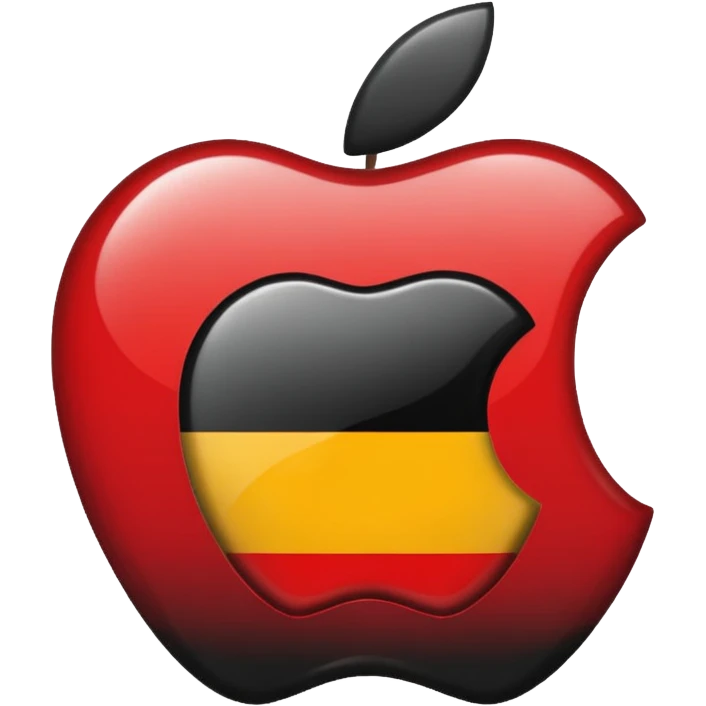 German empire flag in apple style emoji