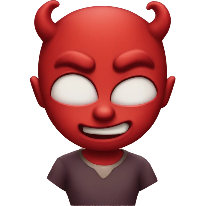 Innocent devil emoji