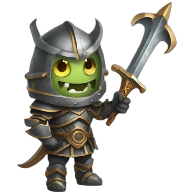 mortadon le brozer avec un monstre Excalibur emoji