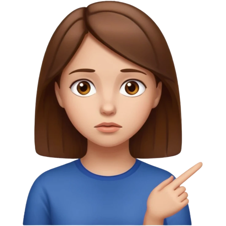 Girl, Questioning face, thinking emoji
