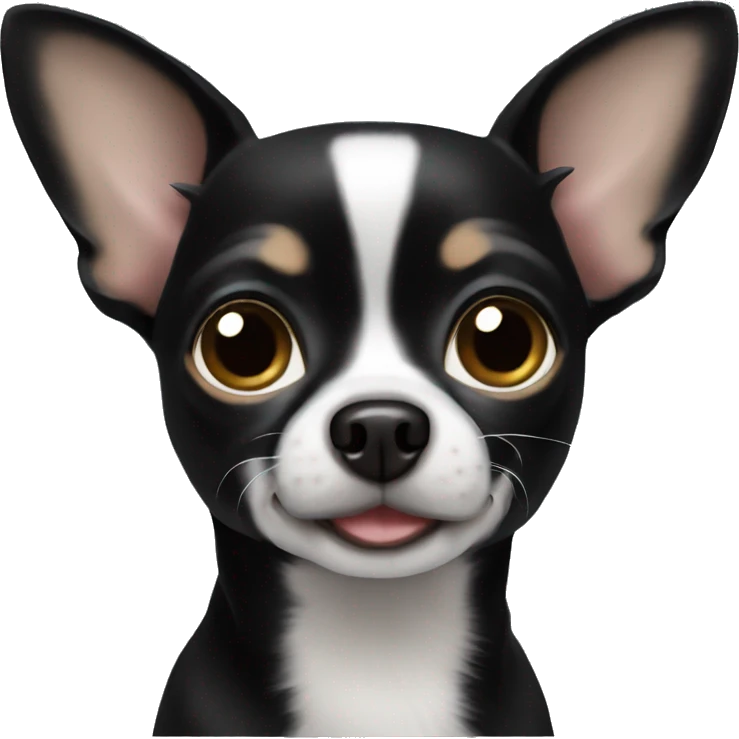 create a black chihuahua  emoji