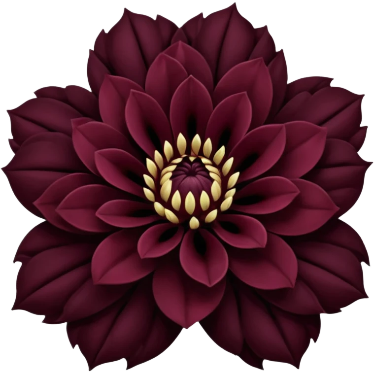 black dahlia flower emoji