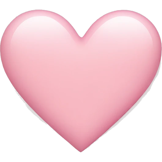 Light pink heart  emoji