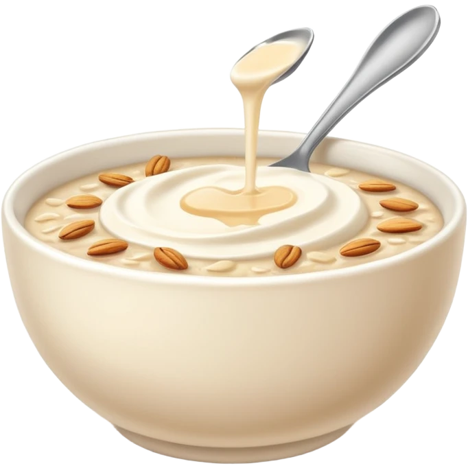 oatmeal with milk emoji