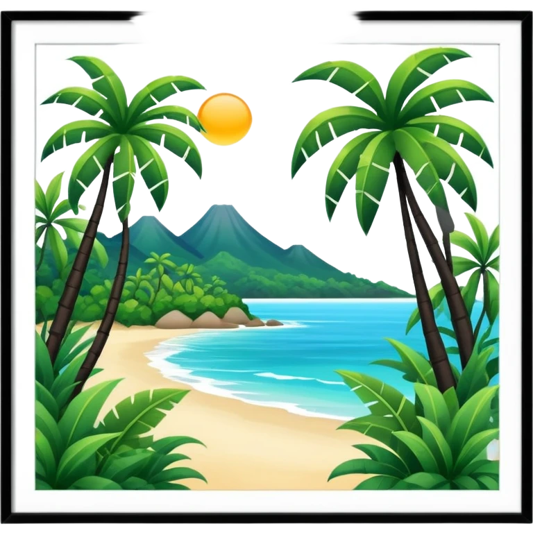 Tropical scenery  emoji