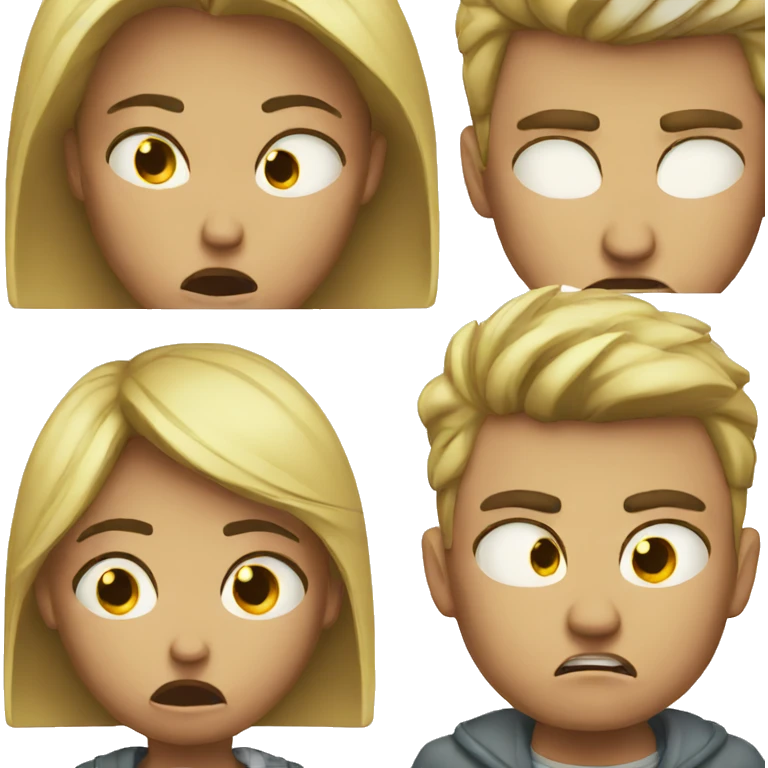 angry couple crying emoji
