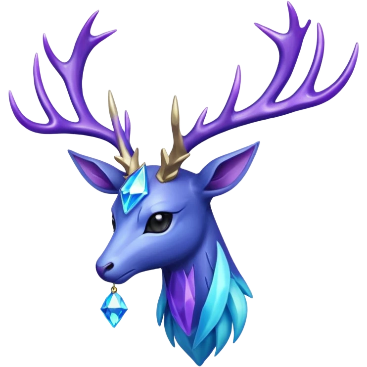 Pokemon legendary cian and purple crystal xerneas emoji