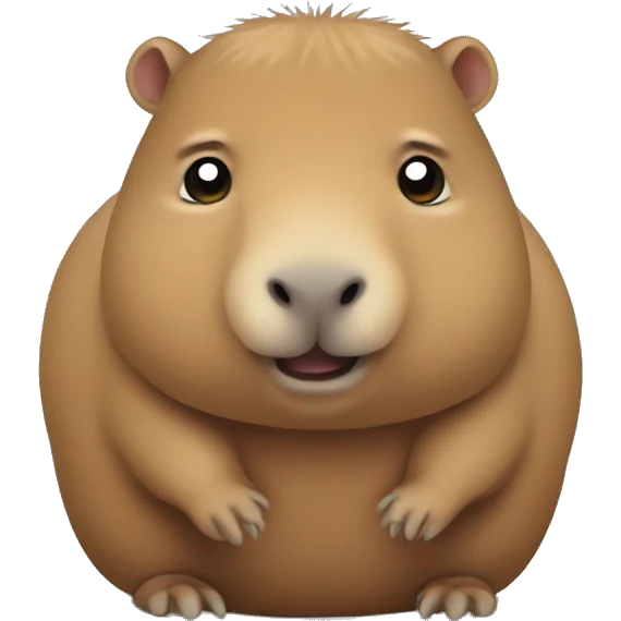 Fat Capybara baby emoji