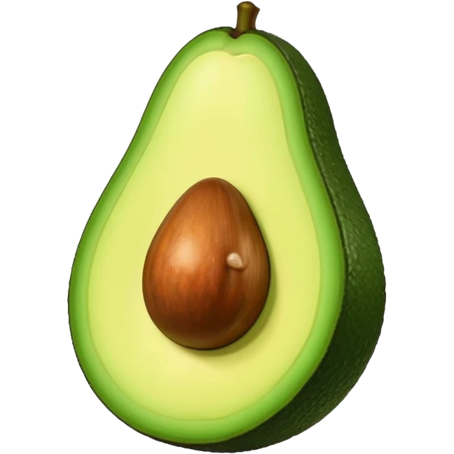 Aguacate con labios mordidos  emoji