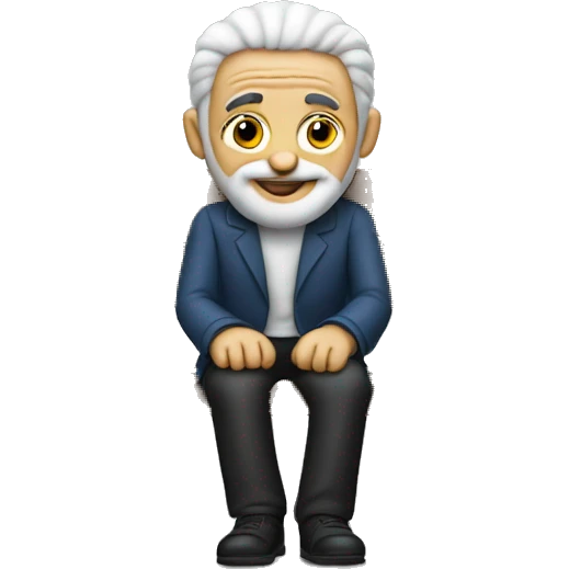 Mensch on a bench emoji