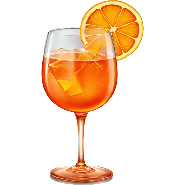 one Aperol Spritz cocktail  emoji