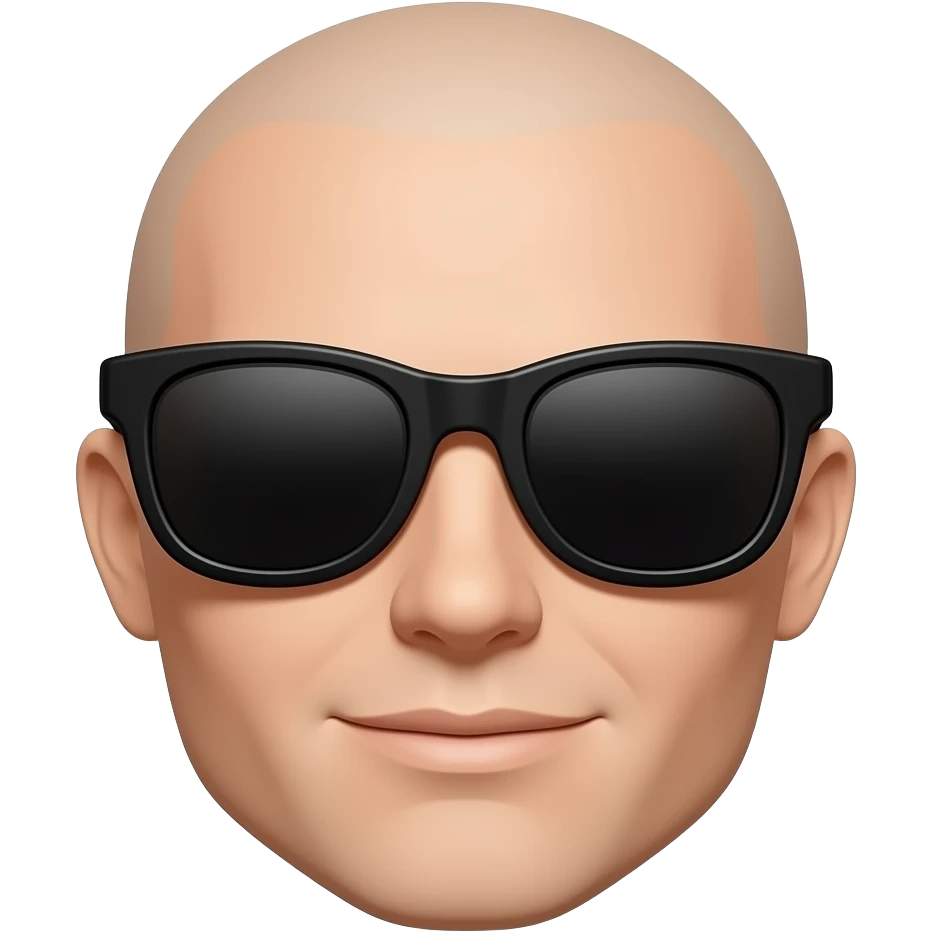 face with black sunglasses emoji