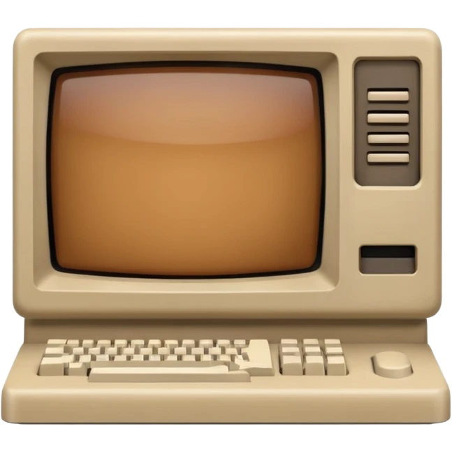 old macintosh computer front view emoji