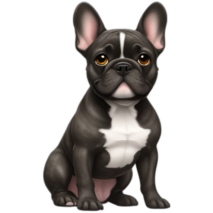 brindle french bulldog emoji