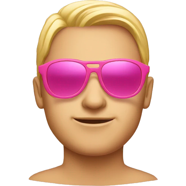 Pink sunglasses  emoji