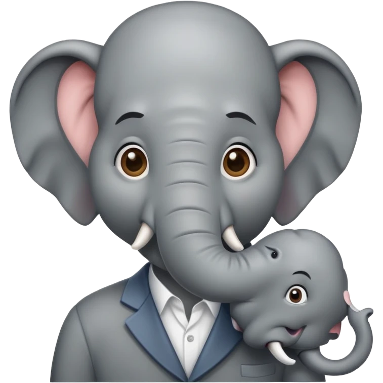 man with elephant features emoji