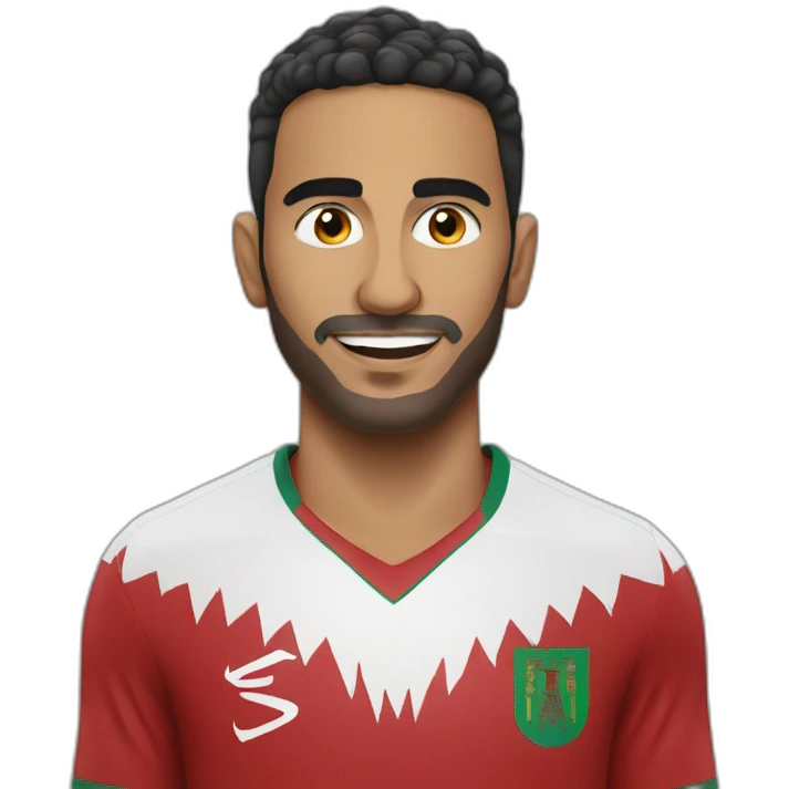 moroccan football player emoji