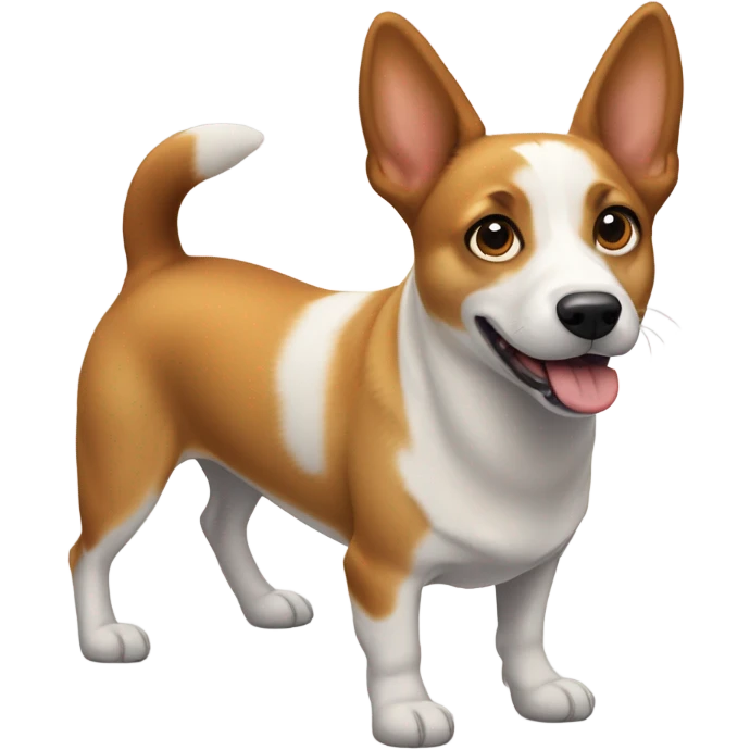 A corgi basenji mix dog  emoji