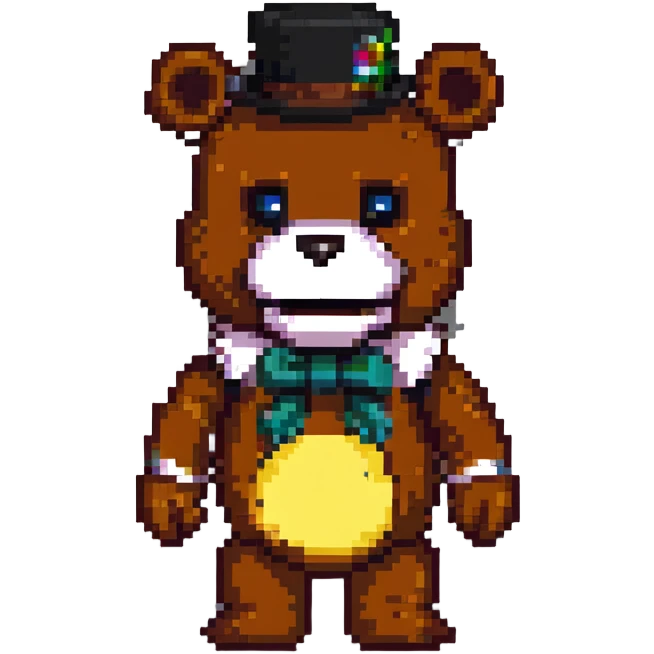 Freddy Fazbear from Five Nights at Freddy's game emoji
