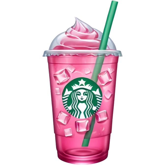 pink iced tea Starbucks drink emoji