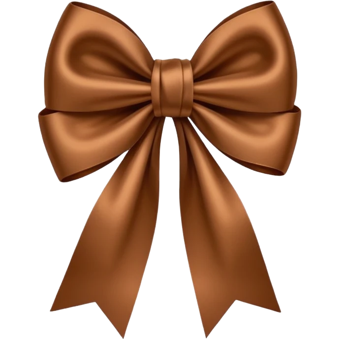 brown bow emoji