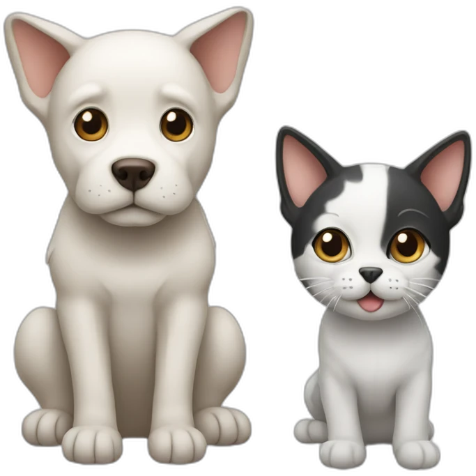 Dog and cat emoji