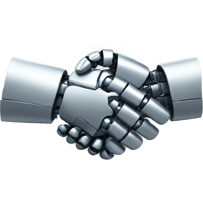 robot handshake emoji